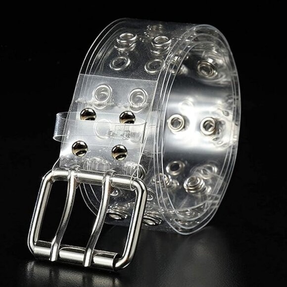 PVC wide transparent clear belt - Picture 1 of 6